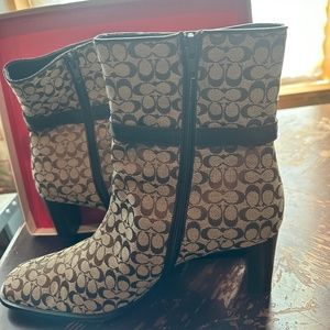Coach monogram boots